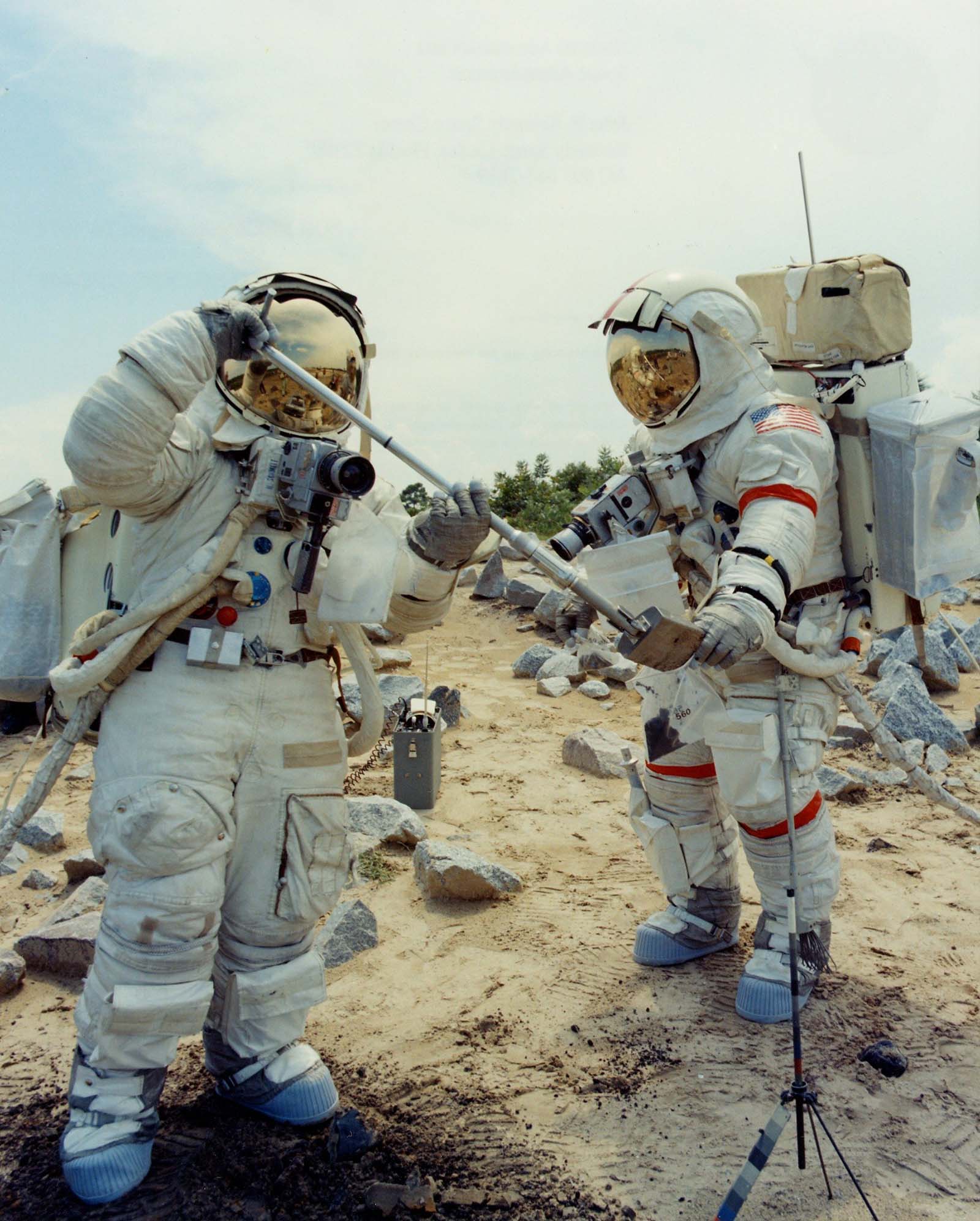 Photo of astronauts,Schmitt and Cernan