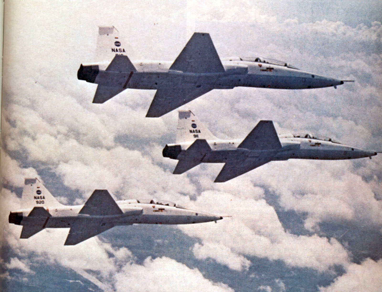 A photo of three T-38 jets
