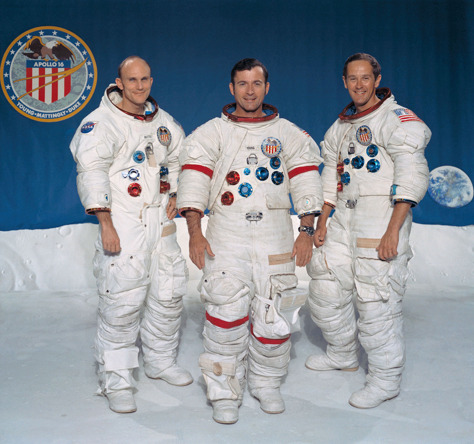 Photo of Apollo 16 astronauts