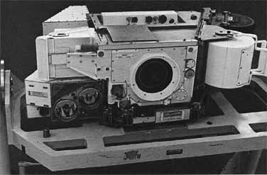 FIGURE 4. - The Apollo mapping camera system, which consists of a terrain or mapping camera, a stellar camera, and a laser altimeter.
