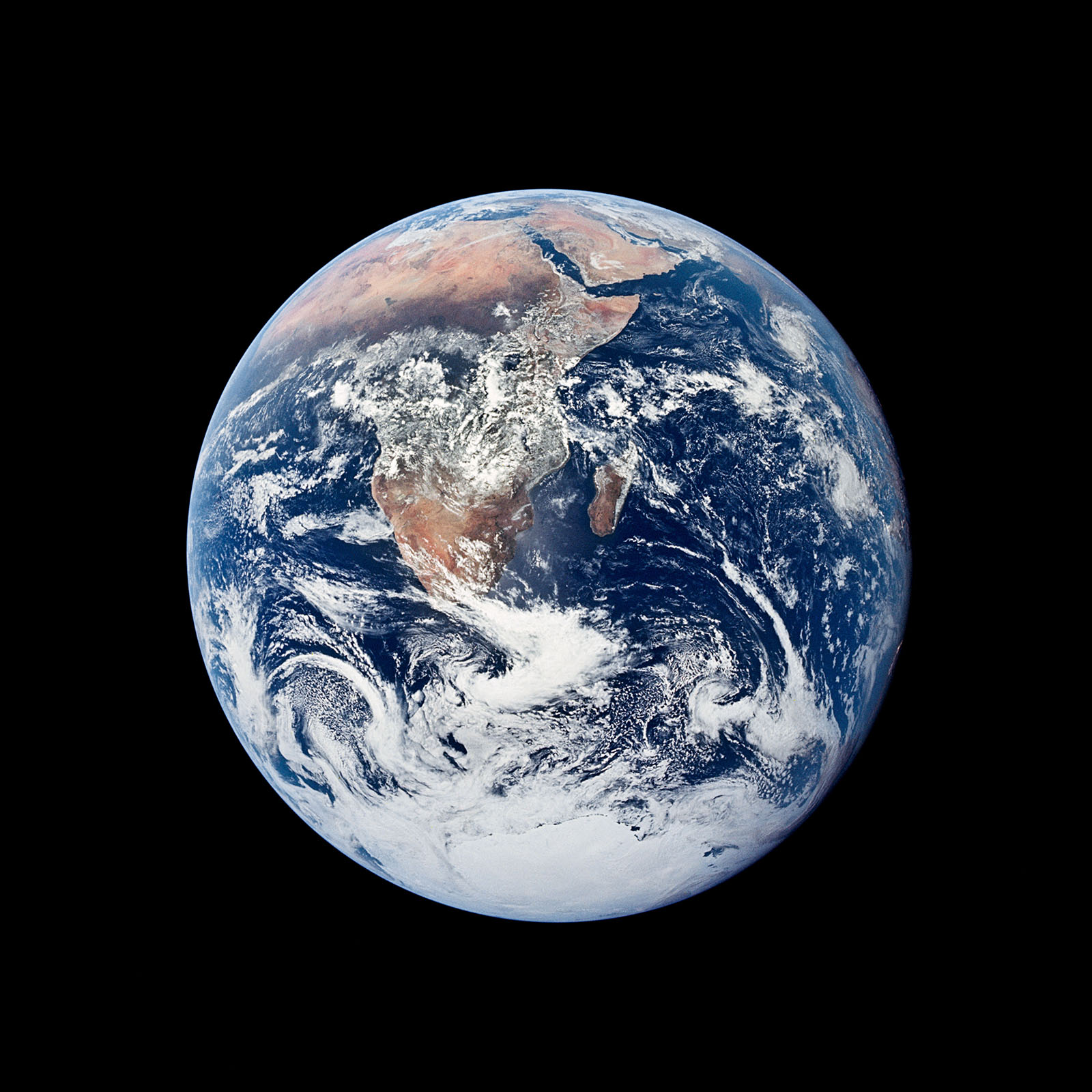 FIGURE 249. - This magnificent view of the Earth was taken during the last manned journey to the Moon. AS17-148-22725 (H)