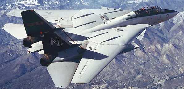 aerial photo of the F-14